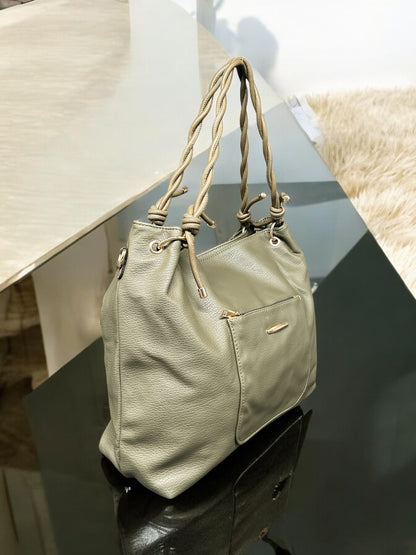 Classic Olive Shoulder Bag