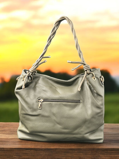 Classic Olive Shoulder Bag