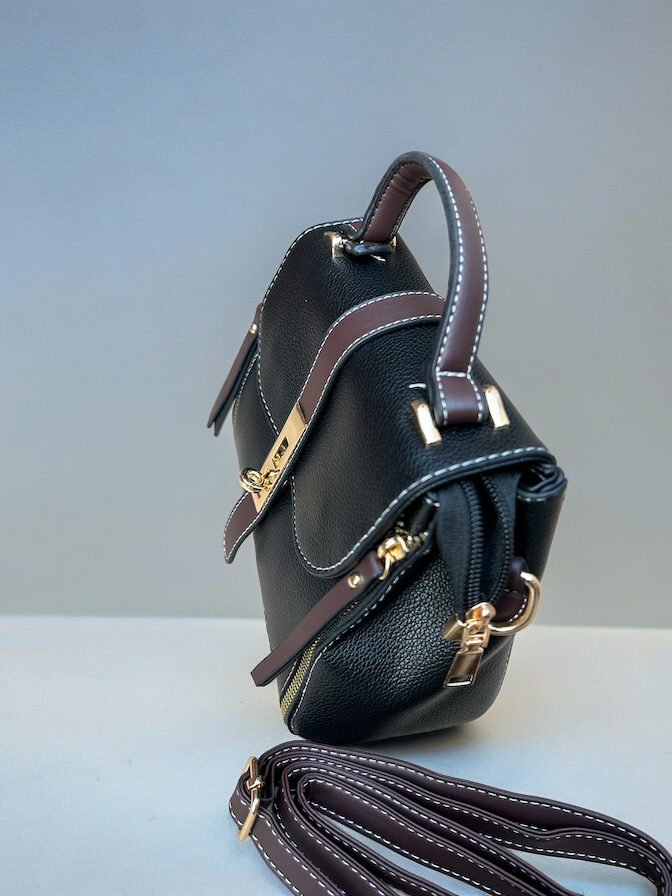 Majesty Sling Bag with Secured Lock black closer look