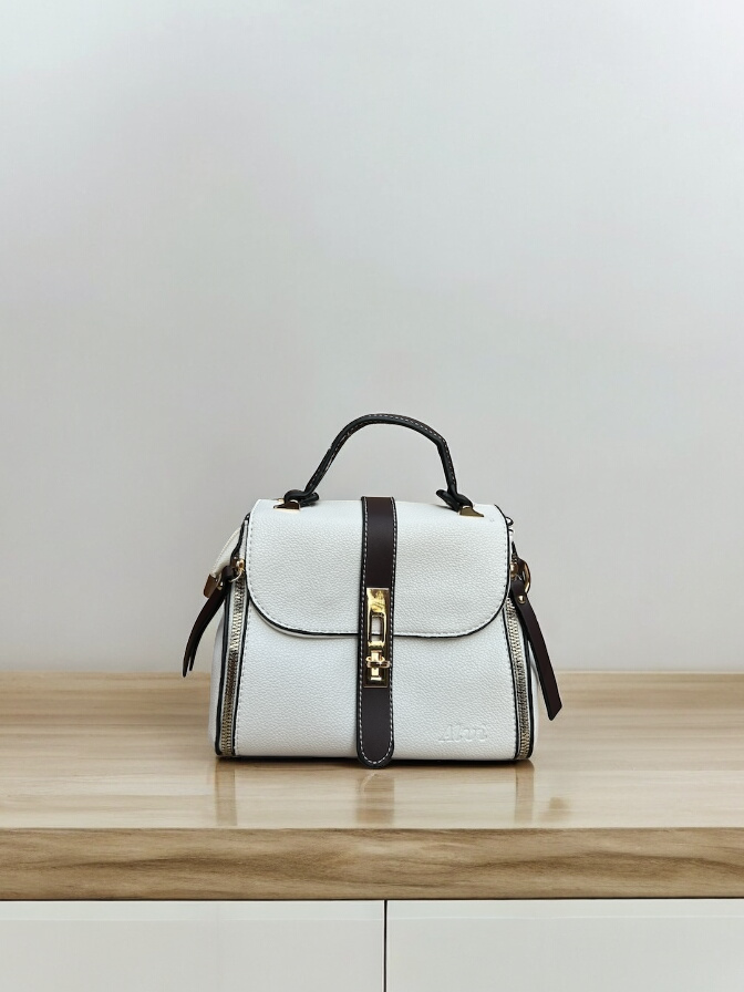 Majesty Sling Bag with Secured Lock Snow White front