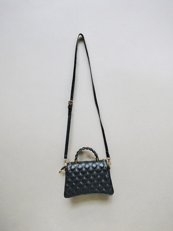 Opulent Sling/Hand Bag from back black