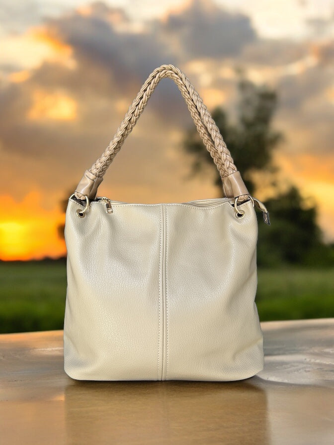 Luxor Charm Hand + Shoulder Bags beige from front